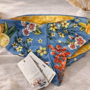 REVOLVE Blue Tropical Citrus & Floral Bikini Bottom